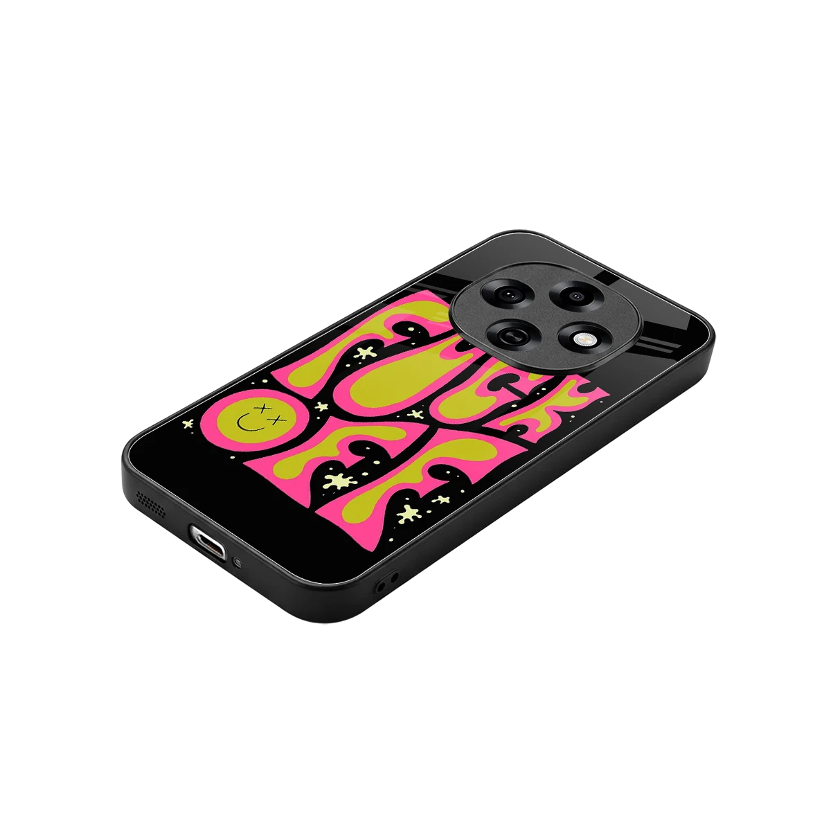 Buzz Off stylish phone case for oppo f31 pro 5g | glossy glass and slim fit