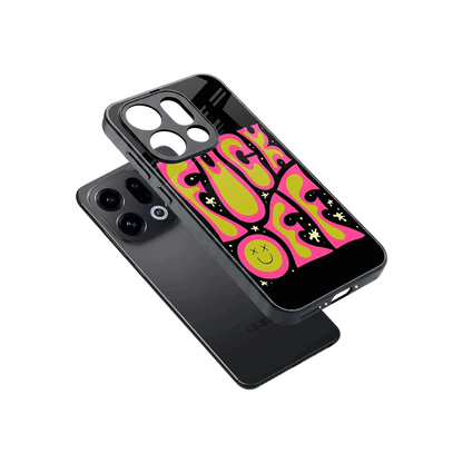 Buzz Off sleek oppo find x9 cover with tempered glass back and TPU edges