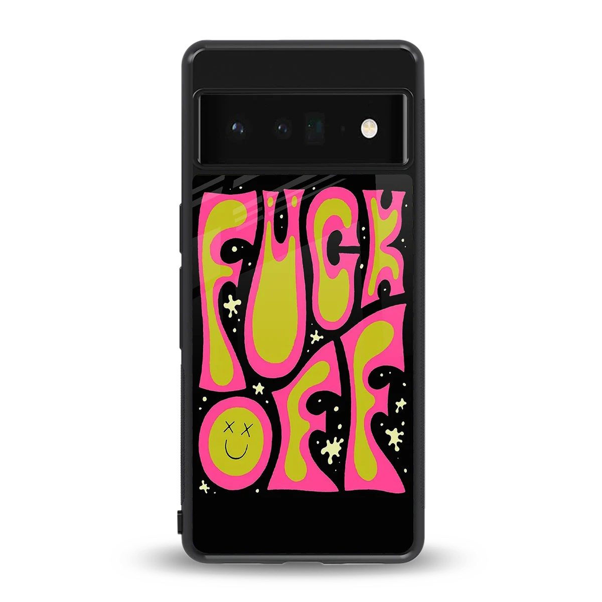 Buzz Off back phone cover | glass case for google pixel 6 pro