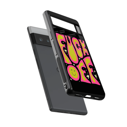 Buzz Off sleek google pixel 6 pro cover with tempered glass back and TPU edges