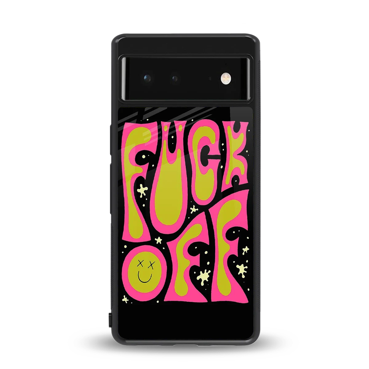 Buzz Off back phone cover | glass case for google pixel 6