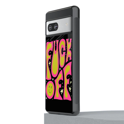 Buzz Off stylish phone case for google pixel 7 | glossy glass and slim fit