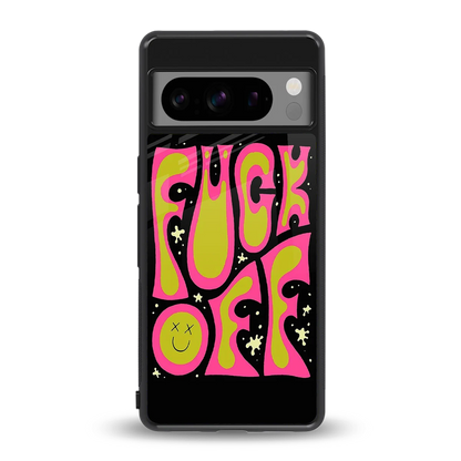 Buzz Off back phone cover | glass case for google pixel 8 pro