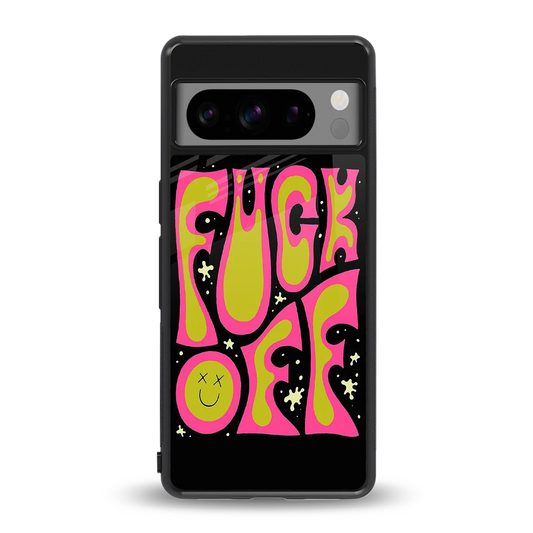 Buzz Off back phone cover | glass case for google pixel 8 pro