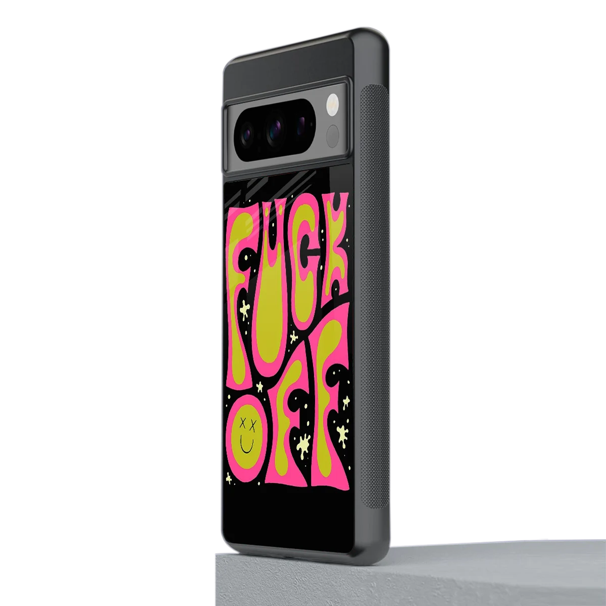 Buzz Off stylish phone case for google pixel 8 pro | glossy glass and slim fit