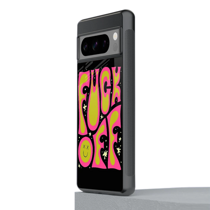 Buzz Off stylish phone case for google pixel 8 pro | glossy glass and slim fit