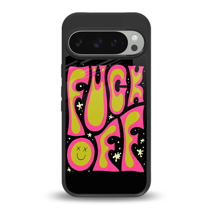 Buzz Off back phone cover | glass case for google pixel 9 pro xl