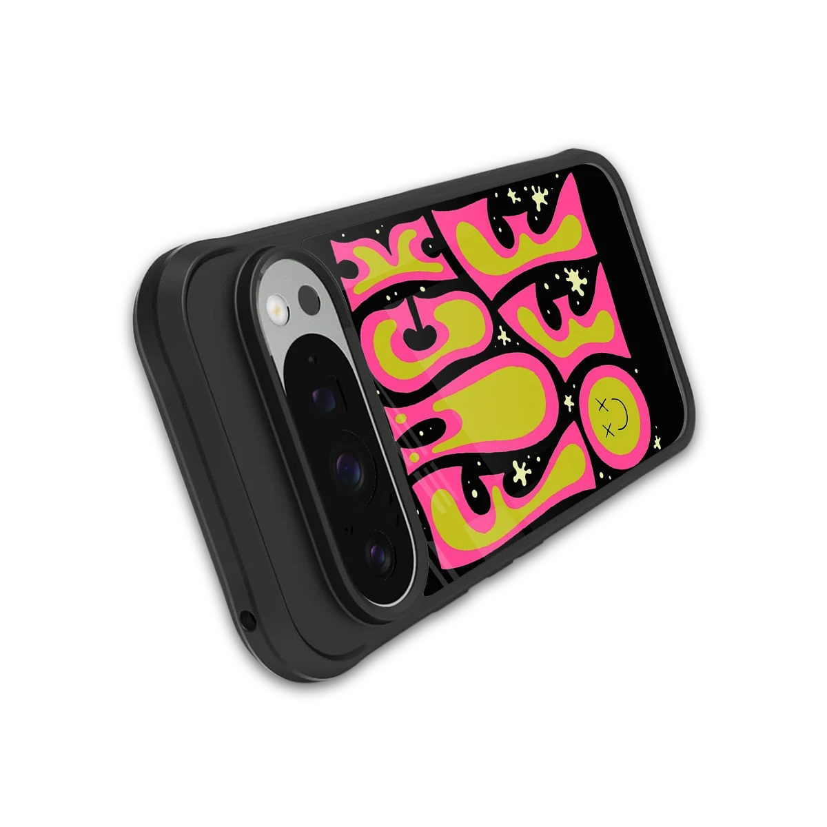 Buzz Off stylish phone case for google pixel 9 pro xl | glossy glass and slim fit