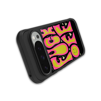 Buzz Off stylish phone case for google pixel 9 pro xl | glossy glass and slim fit