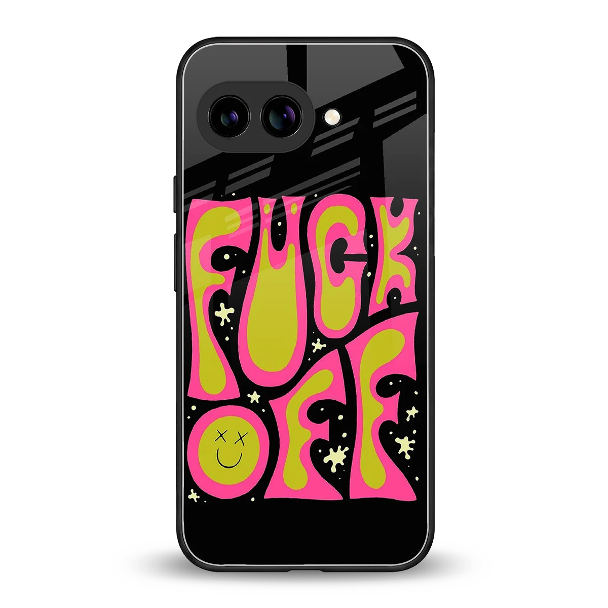 Buzz Off back phone cover | glass case for google pixel 10a
