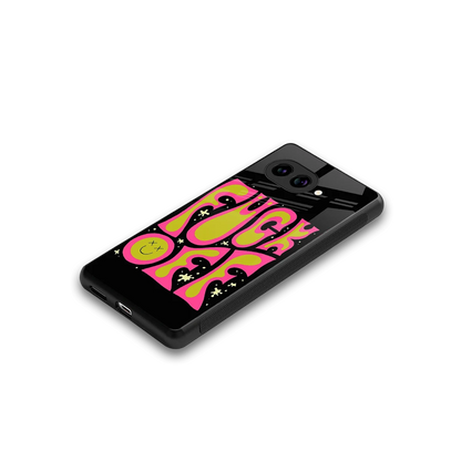 Buzz Off stylish phone case for google pixel 10a | glossy glass and slim fit