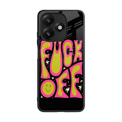 Buzz Off back phone cover | glass case for redmi 12 5g