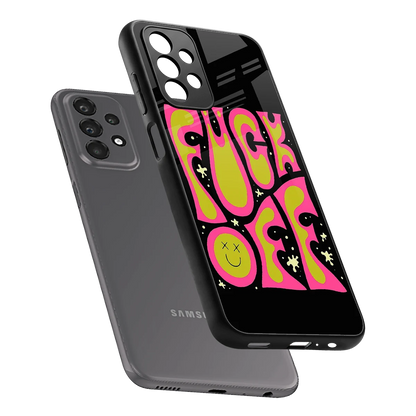 Buzz Off sleek samsung galaxy a23 cover with tempered glass back and TPU edges