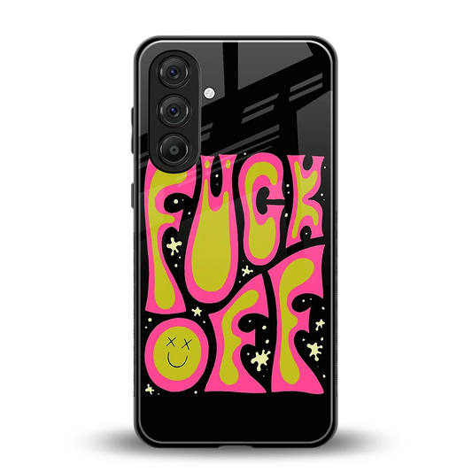 Buzz Off back phone cover | glass case for samsung galaxy m36 5g