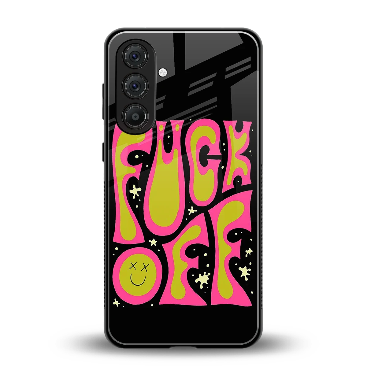 Buzz Off back phone cover | glass case for samsung galaxy m35 5g