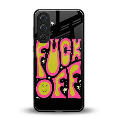 Buzz Off back phone cover | glass case for samsung galaxy m35 5g