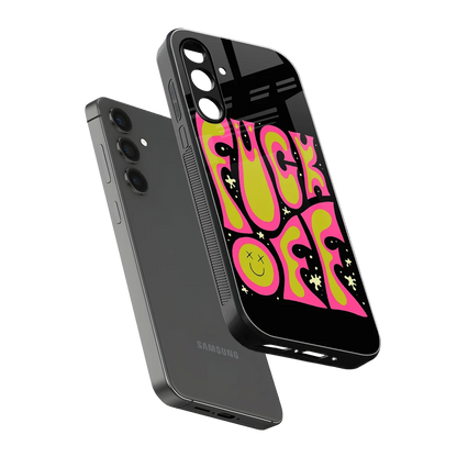 Buzz Off sleek samsung galaxy m35 5g cover with tempered glass back and TPU edges