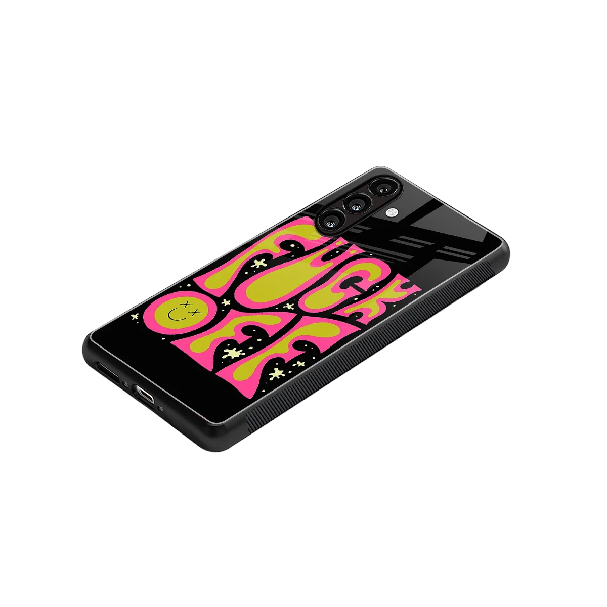 Buzz Off stylish phone case for samsung galaxy m35 5g | glossy glass and slim fit
