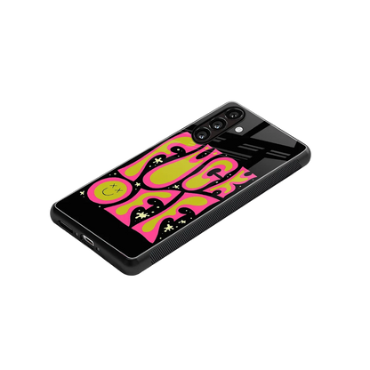 Buzz Off stylish phone case for samsung galaxy m35 5g | glossy glass and slim fit