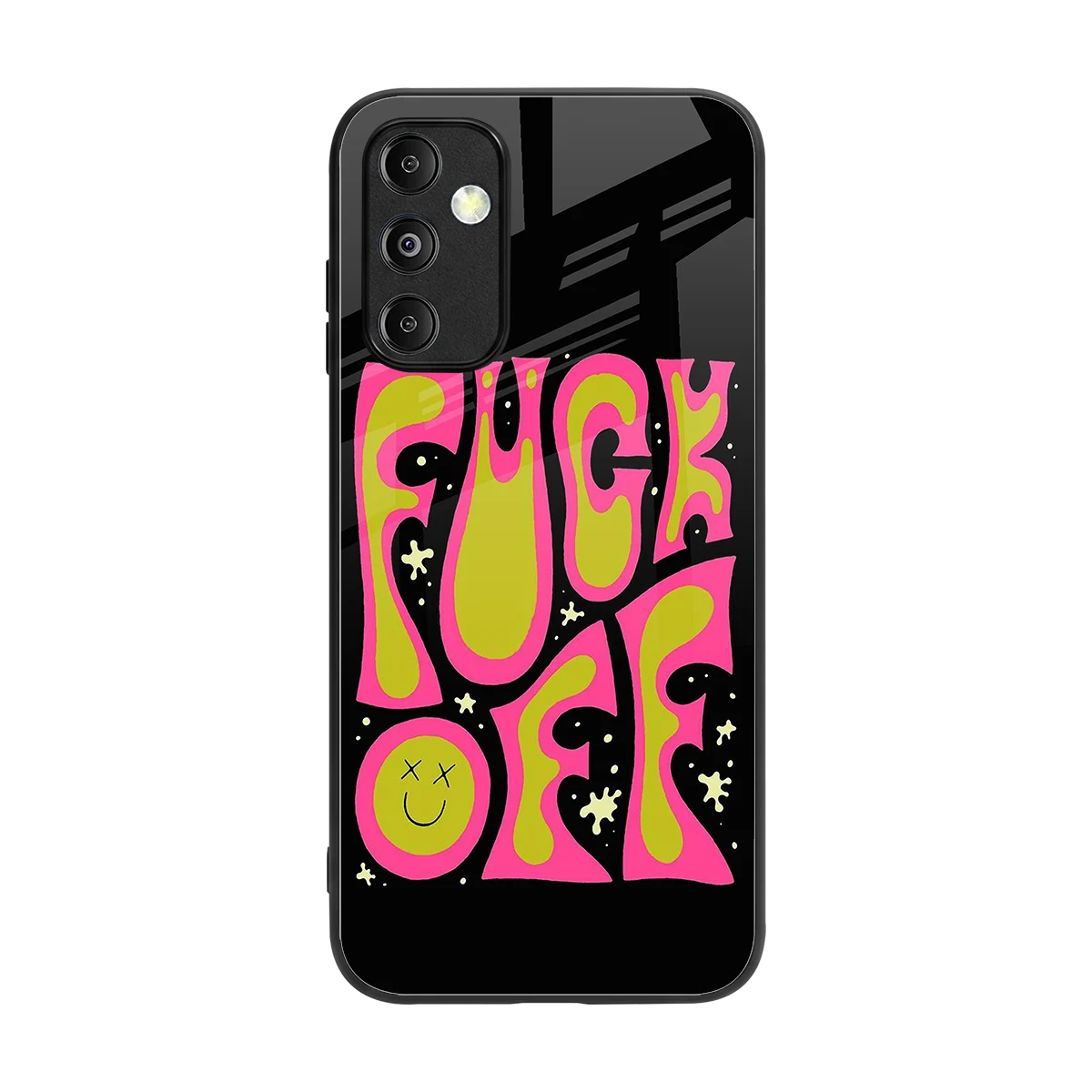 Buzz Off back phone cover | glass case for samsung galaxy m14 5g