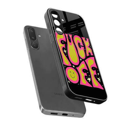 Buzz Off sleek samsung galaxy m56 5g cover with tempered glass back and TPU edges