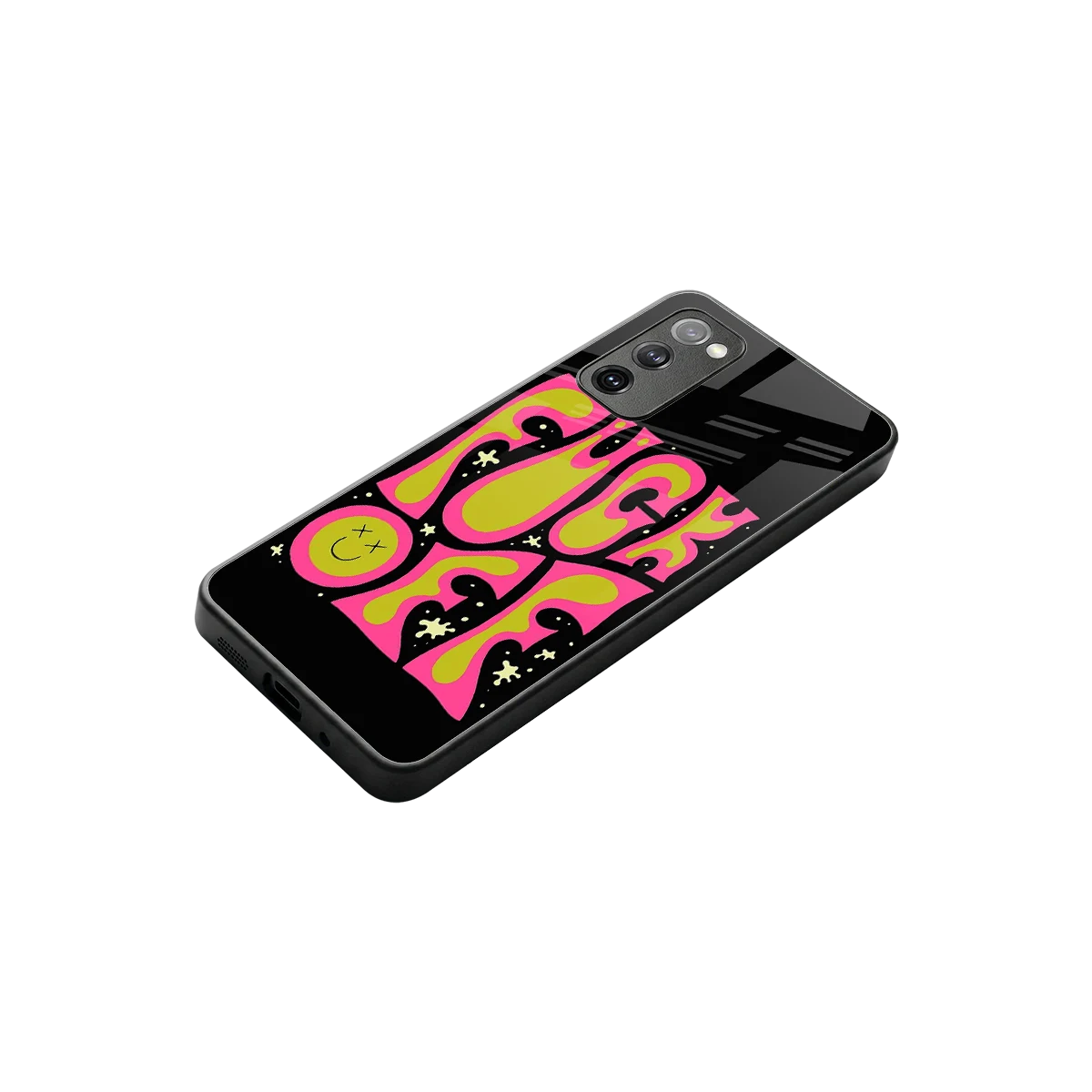 Buzz Off stylish phone case for samsung galaxy s20 fe | glossy glass and slim fit