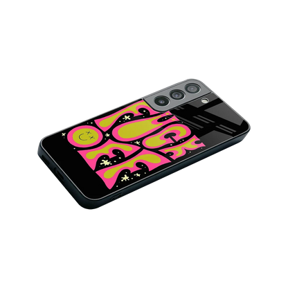 Buzz Off stylish phone case for samsung galaxy s22 | glossy glass and slim fit
