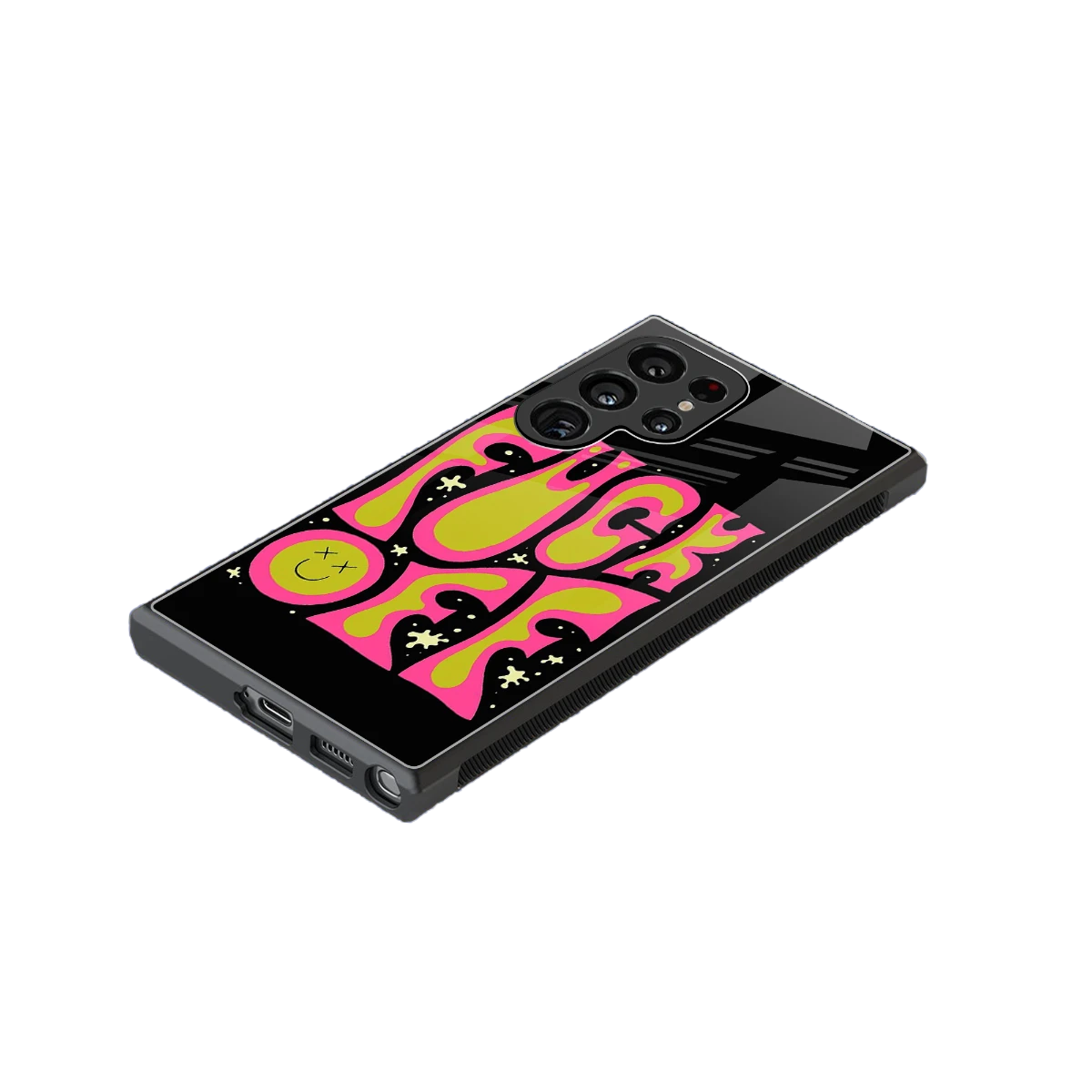 Buzz Off stylish phone case for samsung galaxy s24 ultra | glossy glass and slim fit