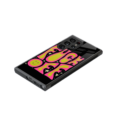 Buzz Off stylish phone case for samsung galaxy s24 ultra | glossy glass and slim fit
