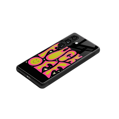 Buzz Off stylish phone case for samsung galaxy s24 | glossy glass and slim fit