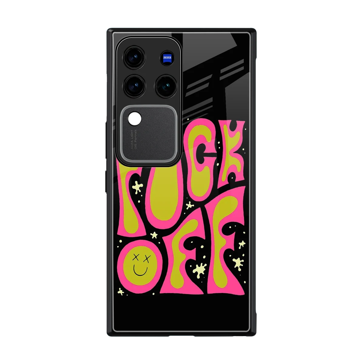 Buzz Off back phone cover | glass case forvivo v30 pro