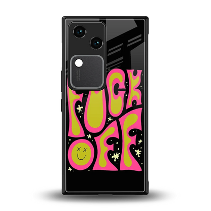 Buzz Off back phone cover | glass case for vivo v30