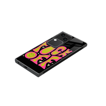 Buzz Off stylish phone case for vivo v30 | glossy glass and slim fit