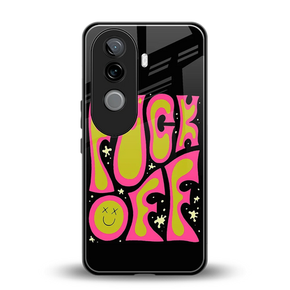 Buzz Off back phone cover | glass case for vivo v40e