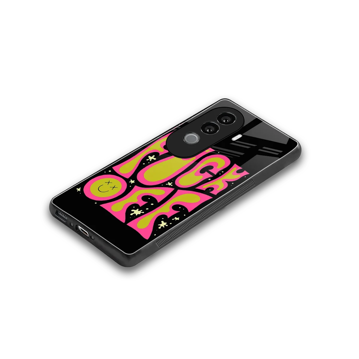 Buzz Off stylish phone case for vivo v40e | glossy glass and slim fit