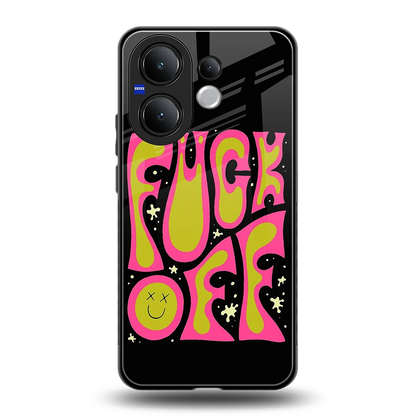 Buzz Off back phone cover | glass case for vivo v60