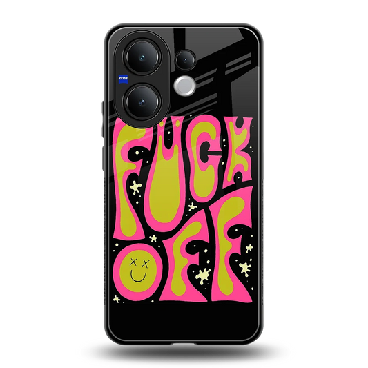 Buzz Off back phone cover | glass case for vivo v60