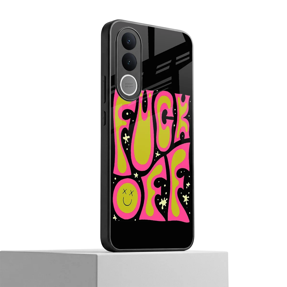 Buzz Off vivo v70 fe mobile cover | shockproof glass phone case