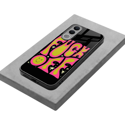 Buzz Off stylish phone case for vivo v70 fe | glossy glass and slim fit