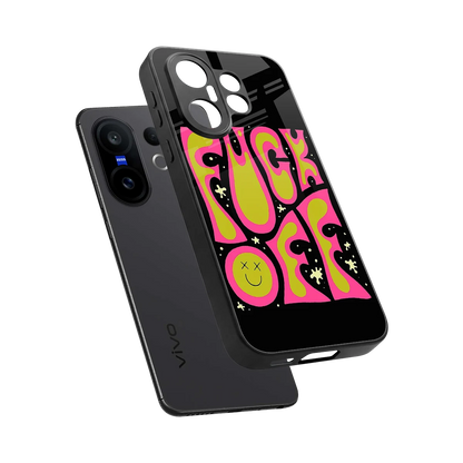 Buzz Off sleek vivo x200 fe cover with tempered glass back and TPU edges
