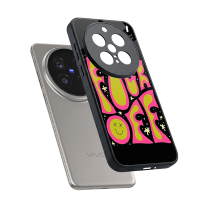 Buzz Off sleek vivo x200 pro cover with tempered glass back and TPU edges