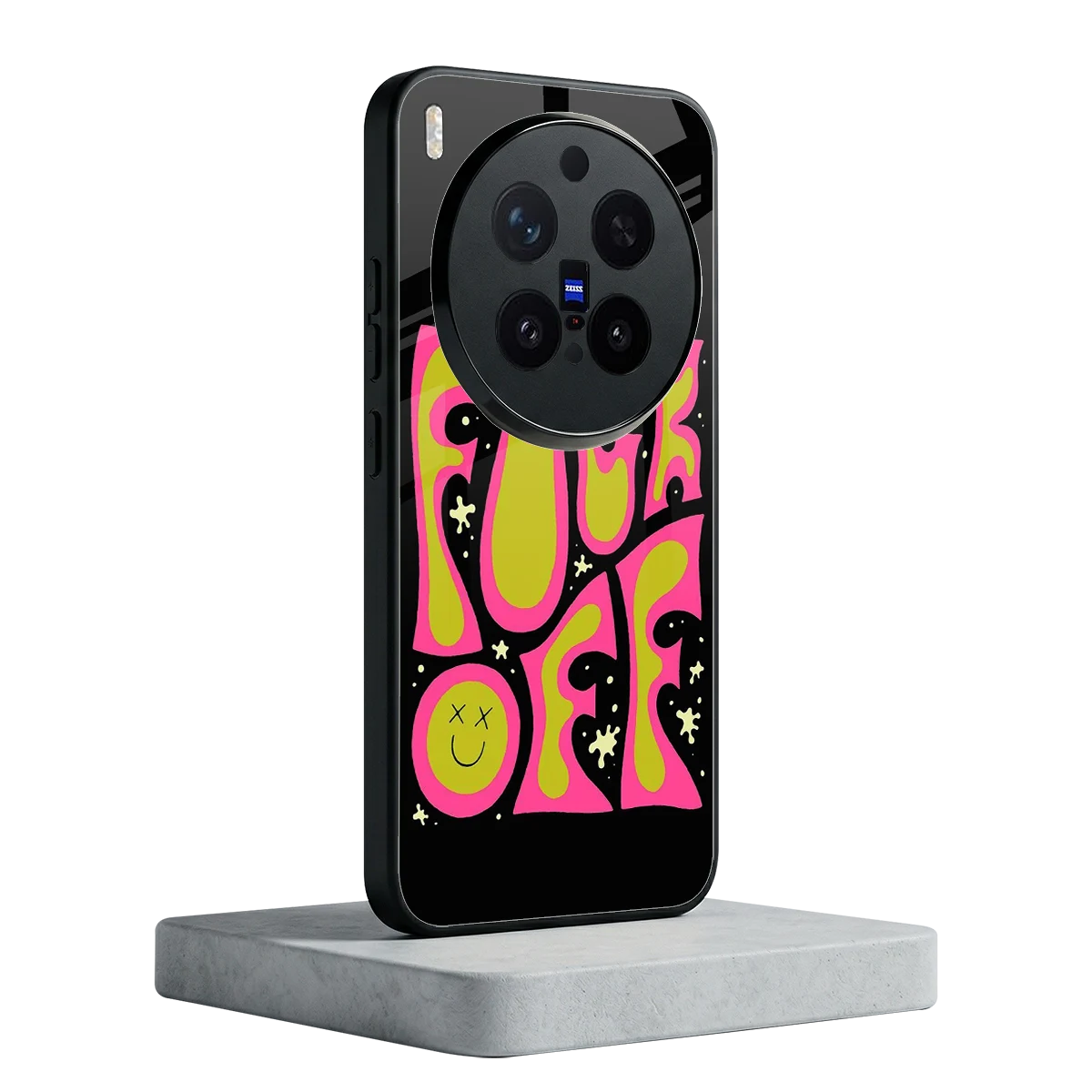 Buzz Off vivo x300 pro mobile cover | shockproof glass phone case