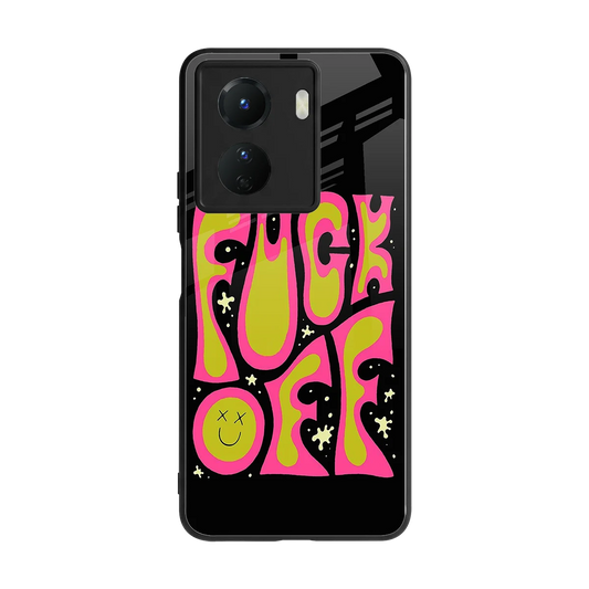 Buzz Off back phone cover | glass case for vivo y16