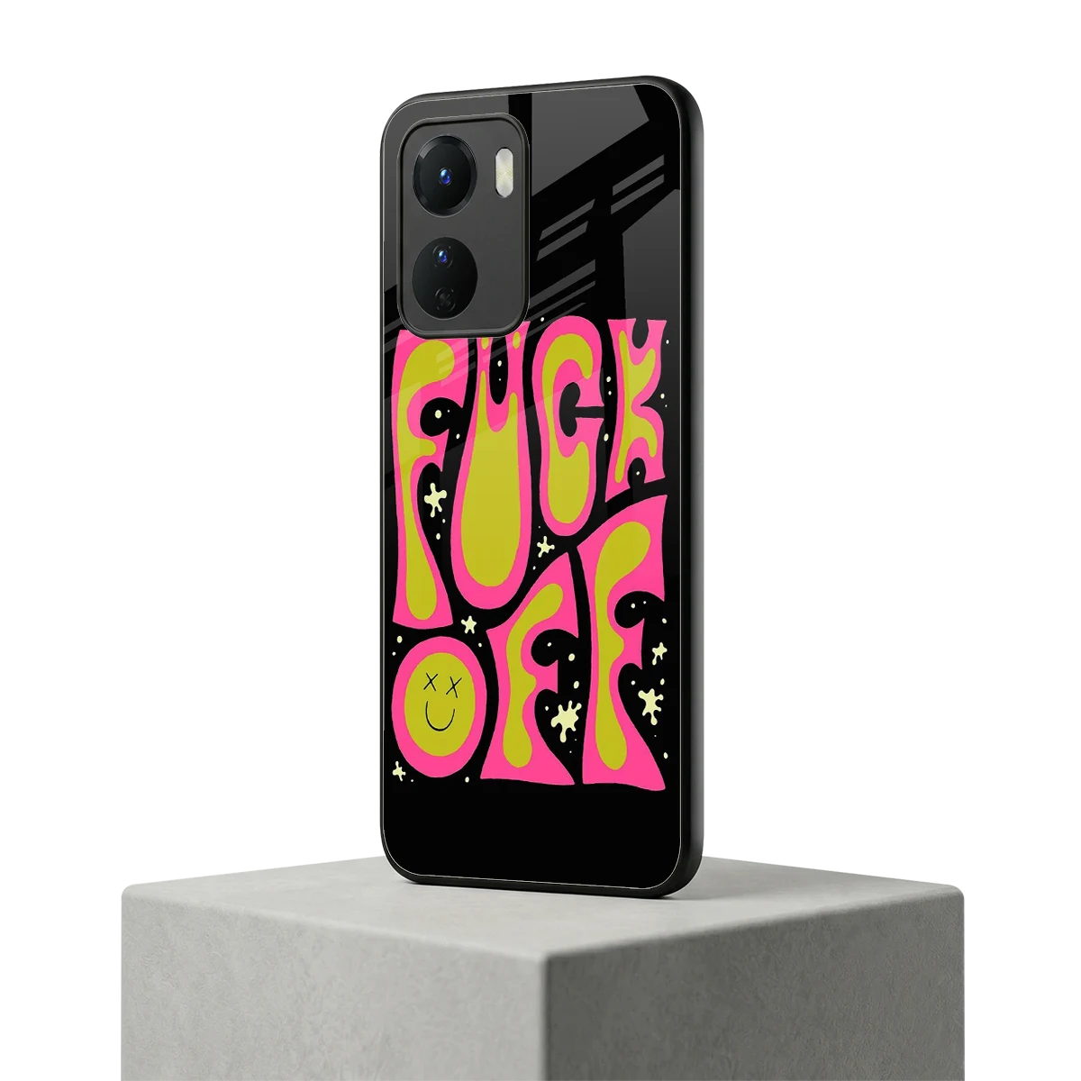 Buzz Off vivo y16 mobile cover | shockproof glass phone case