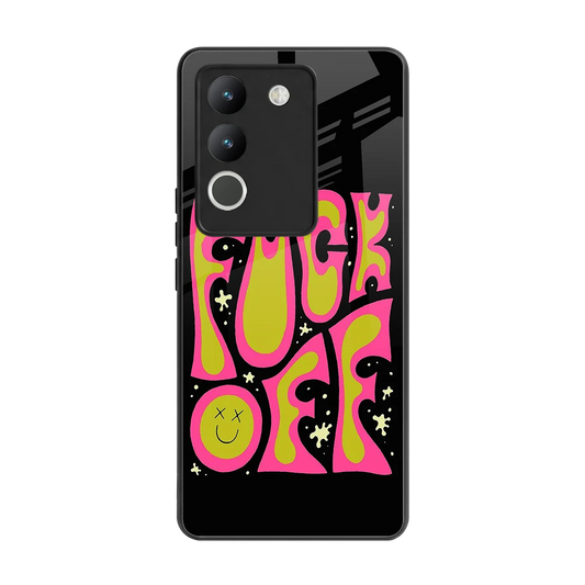 Buzz Off back phone cover | glass case for vivo y200 5g