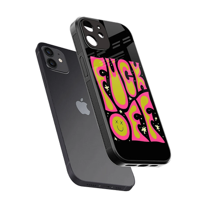 Buzz Off sleek iphone 12 cover with tempered glass back and TPU edges