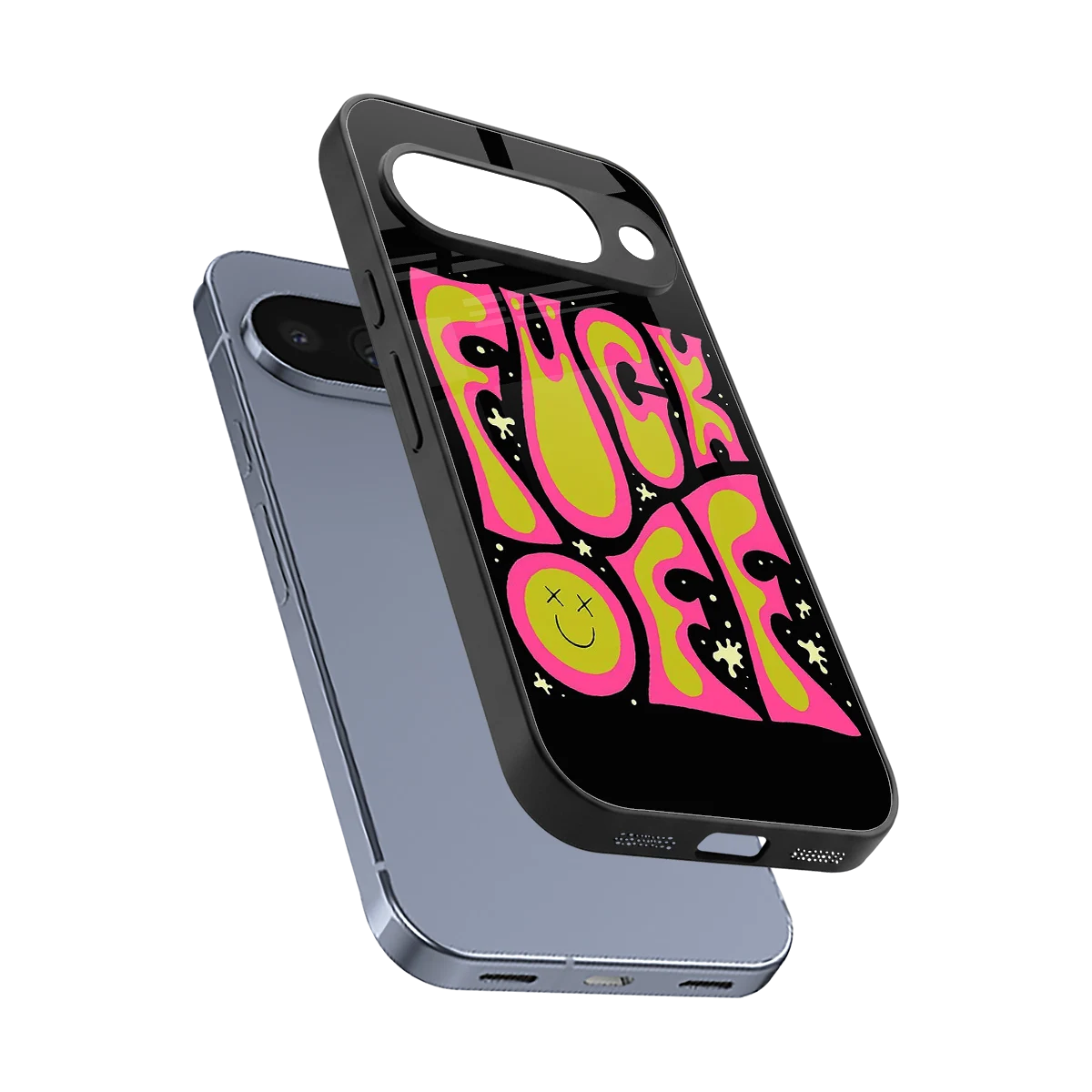 Buzz Off sleek google pixel 10 cover with tempered glass back and TPU edges