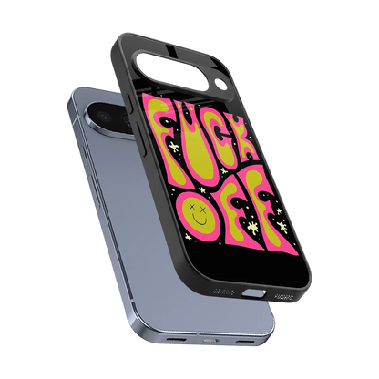 Buzz Off sleek google pixel 10 cover with tempered glass back and TPU edges