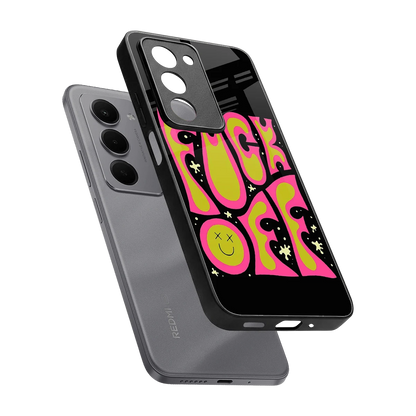 Buzz Off sleek redmi 15 5g cover with tempered glass back and TPU edges