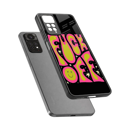 Buzz Off sleek redmi note 11 pro cover with tempered glass back and TPU edges